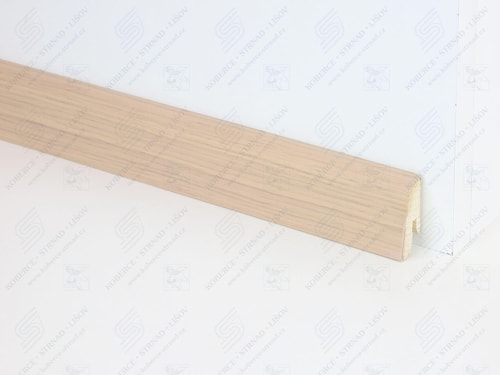 SL40DB dub bílý lakovaný dřevěná soklová lišta
