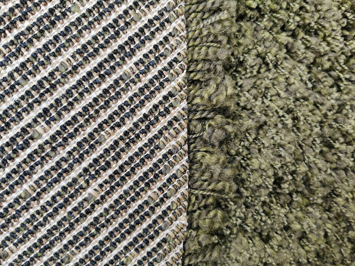 Luxury Shaggy 7001-440 olive dark kruh