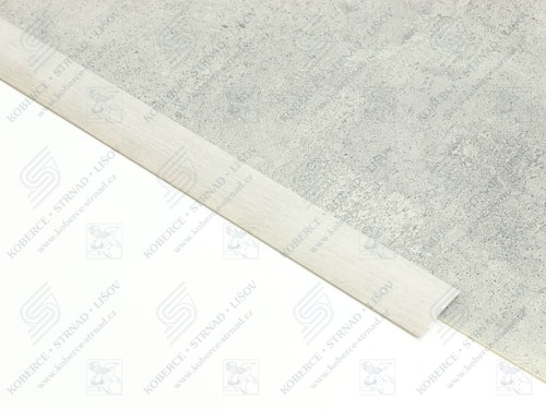 Oblouk 40 mm H65 Dub světle šedý přechodová lišta samolepící