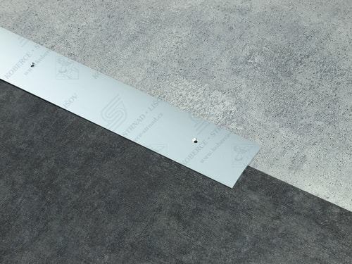 Oblouk 60 mm stříbrná přechodová lišta zátěžová vrtaná