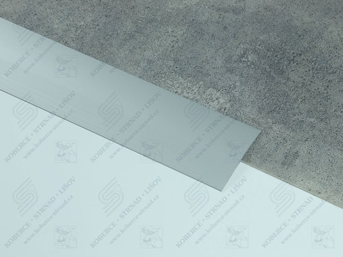 Oblouk 80 mm stříbrná přechodová lišta k přilepení