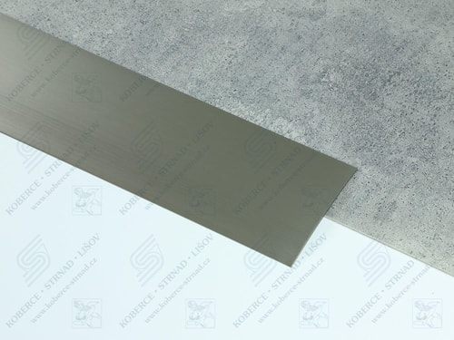 Oblouk 100 mm inox přechodová lišta k přilepení