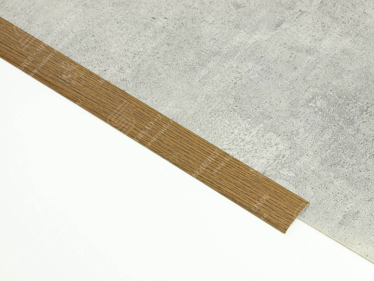 Plochá přechodová lišta 38 mm H31 dub tmavý