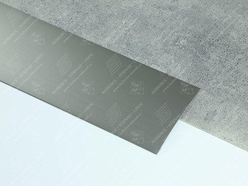 Oblouk 120 mm inox přechodová lišta samolepicí