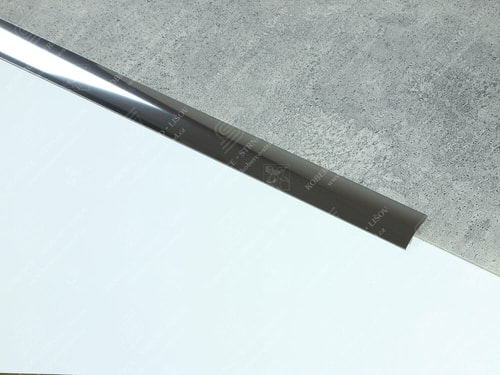 Oblouk 30 mm nerez leštěná přechodová lišta samolepící