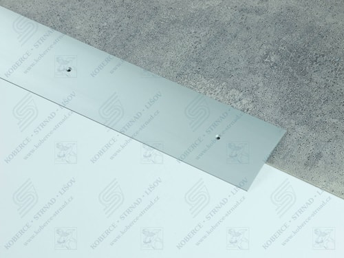 Oblouk 80 mm stříbrná přechodová lišta vrtaná