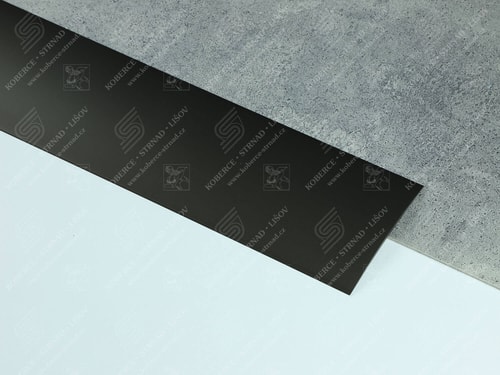 Oblouk 100 mm tmavý bronz Küberit přechodová lišta k přilepení