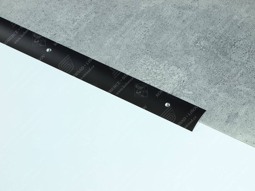 Oblouk 37 mm tmavý bronz přechodová lišta vrtaná