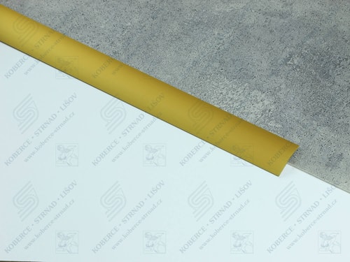 Oblouk 40 mm zlatá přechodová lišta samolepicí