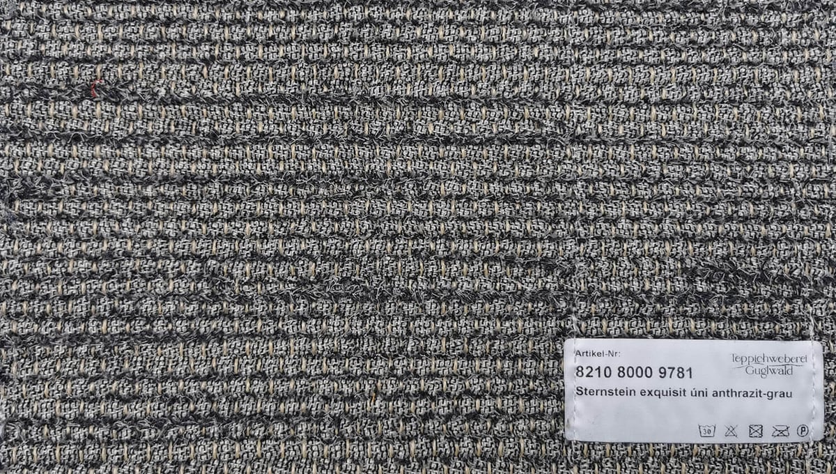 Vzorek Sternstein Uni 9781 anthrazit - grau