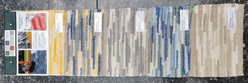 Sternstein meliert 6096 grün - beige - hellgrün - rostbraun