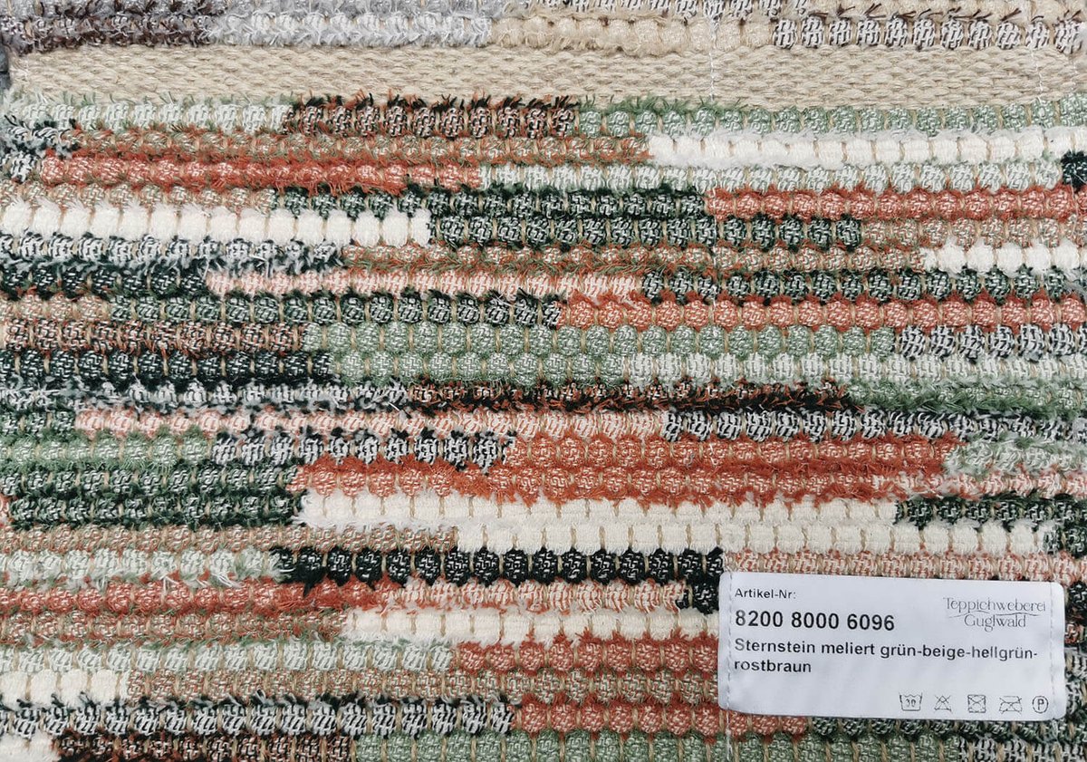 Vzorek Sternstein meliert 6096 grün - beige - hellgrün - rostbraun