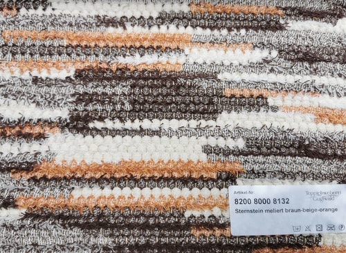 Sternstein meliert 8132 braun - beige - orange