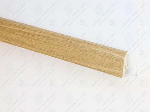 SL40D dub natur lakovaný dřevěná soklová lišta