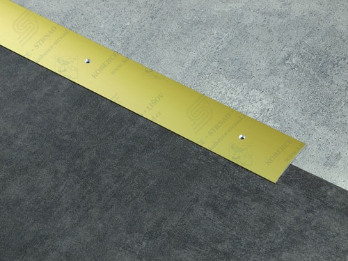 Oblouk 60 mm zlatá přechodová lišta zátěžová vrtaná