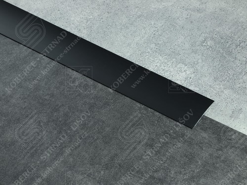 Oblouk 60 mm tmavý bronz samolepící zátěžová přechodová lišta