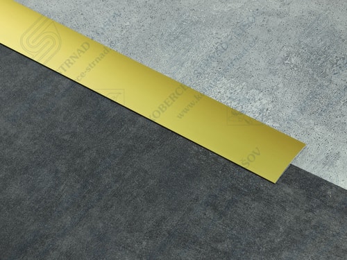 Oblouk 60 mm zlatý samolepící zátěžová přechodová lišta