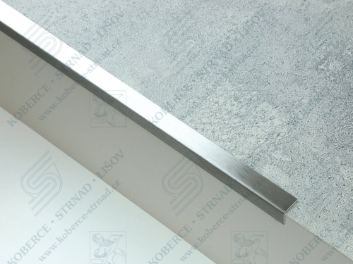 L-profil 15x15 mm nerezová ocel matná broušená 1 mm