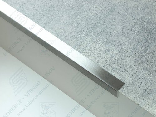 Nerezová hrana 20x20 mm matná broušená ocel 44812-9
