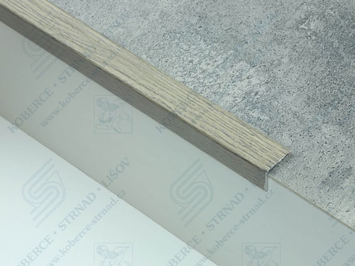 Schodová hrana 24,5x20 mm H62 dub šedobéžový 21535621-25