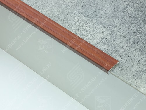 Schodová hrana 24,5x10 mm H80 merbau