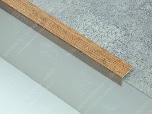 Schodová hrana 25x20 mm dub antik PTAF 2553-20