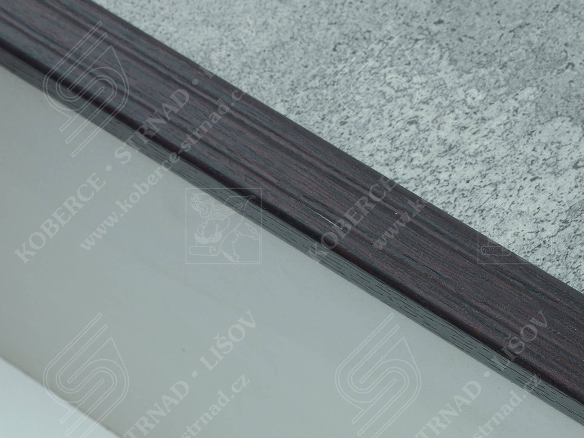 Schodová hrana 24,5x10 mm H95 wenge