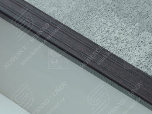 Schodová hrana 24,5x10 mm H95 wenge