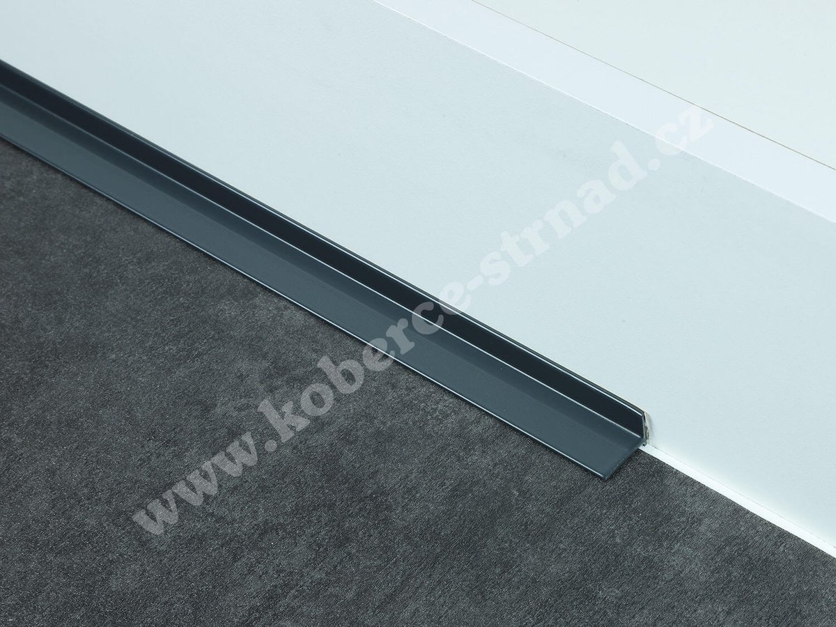 HS portálová lišta 21x15 mm antracitově šedá Küberit 369