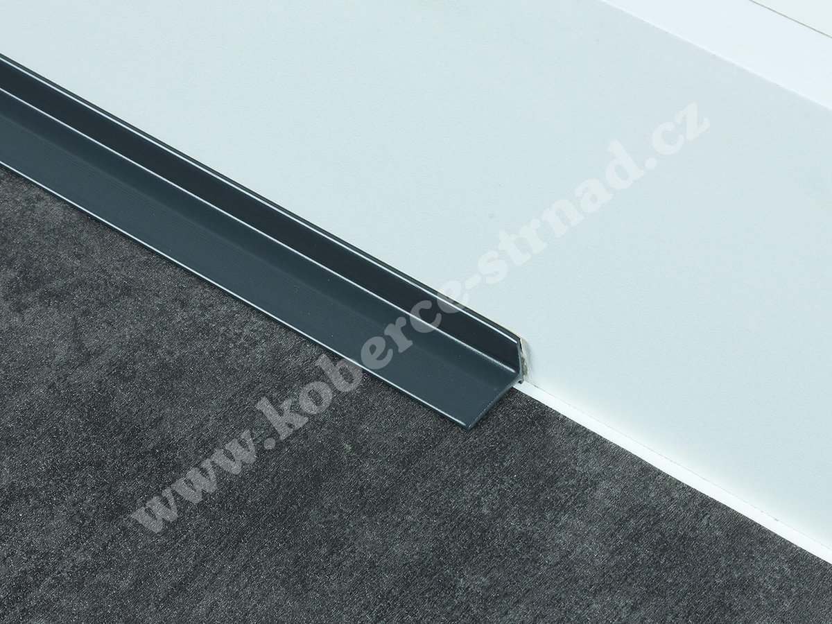 HS portálová lišta 21x15 mm antracitově šedá Küberit 369