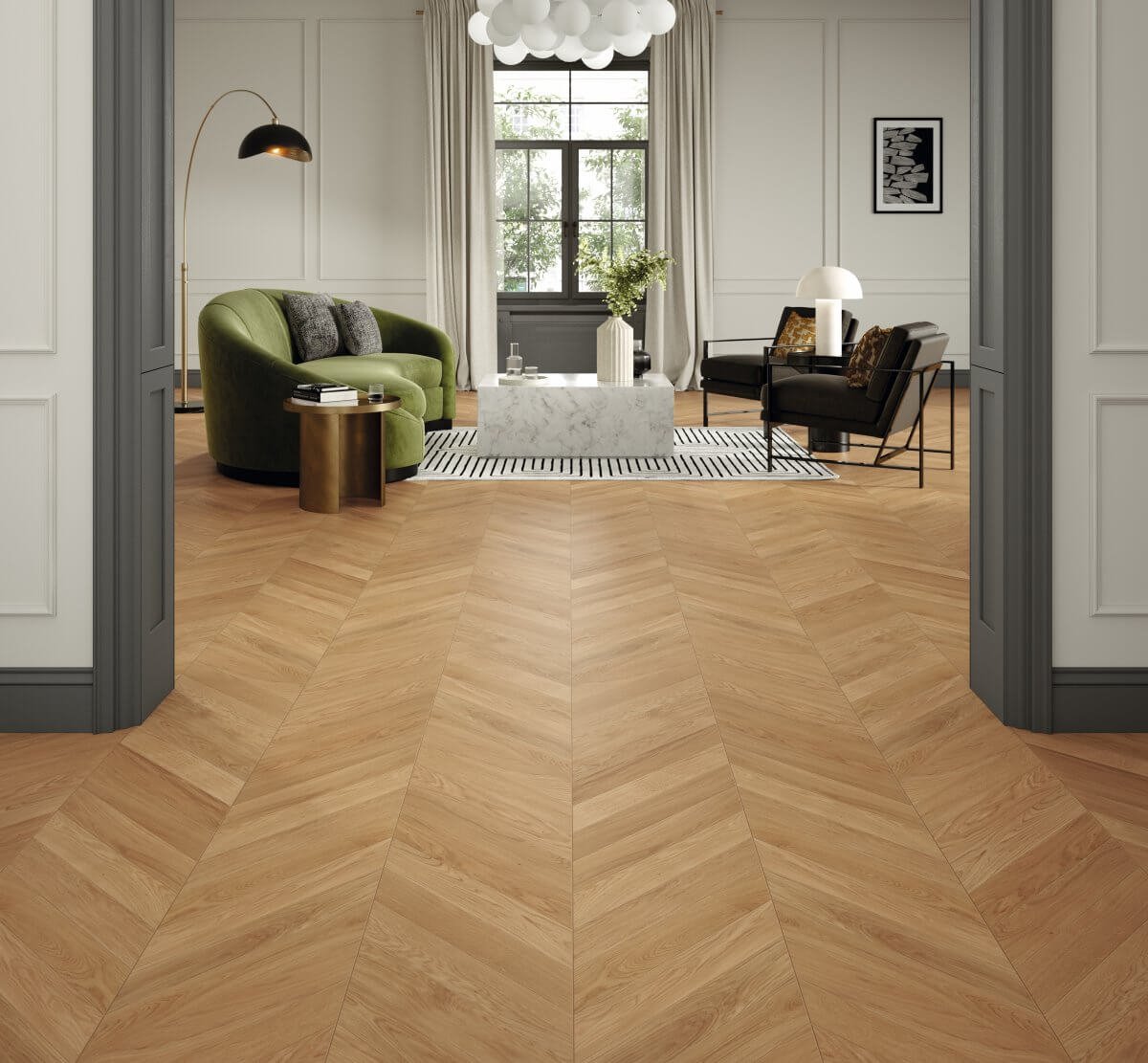 Trendtime 10 Dub přírodní, vzor Chevron, 1748484