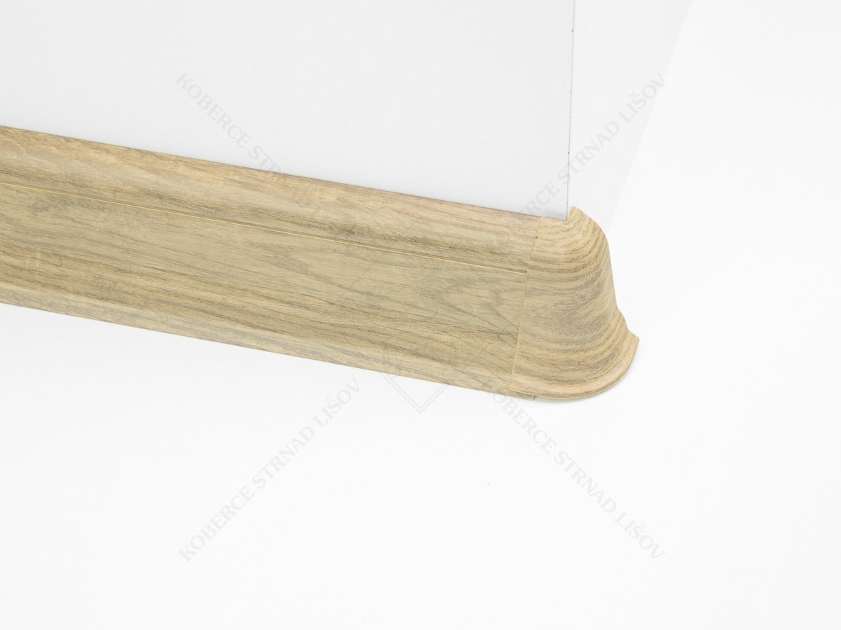 Soklová podlahová lišta Döllken SLK 50 dekor 3879 fortex 2046 + vnější roh