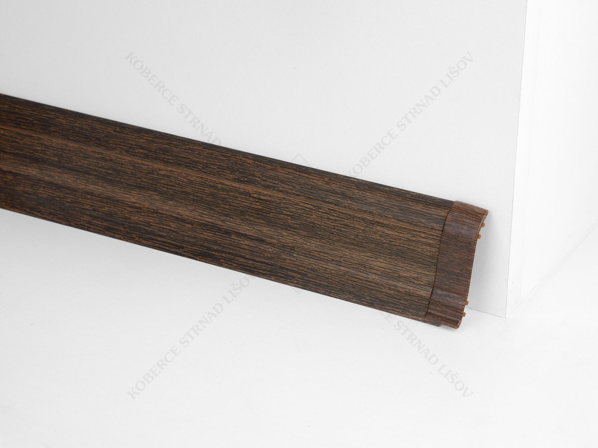 Soklová podlahová lišta Döllken SLK 50 barva W181 wenge kibolo + spojka