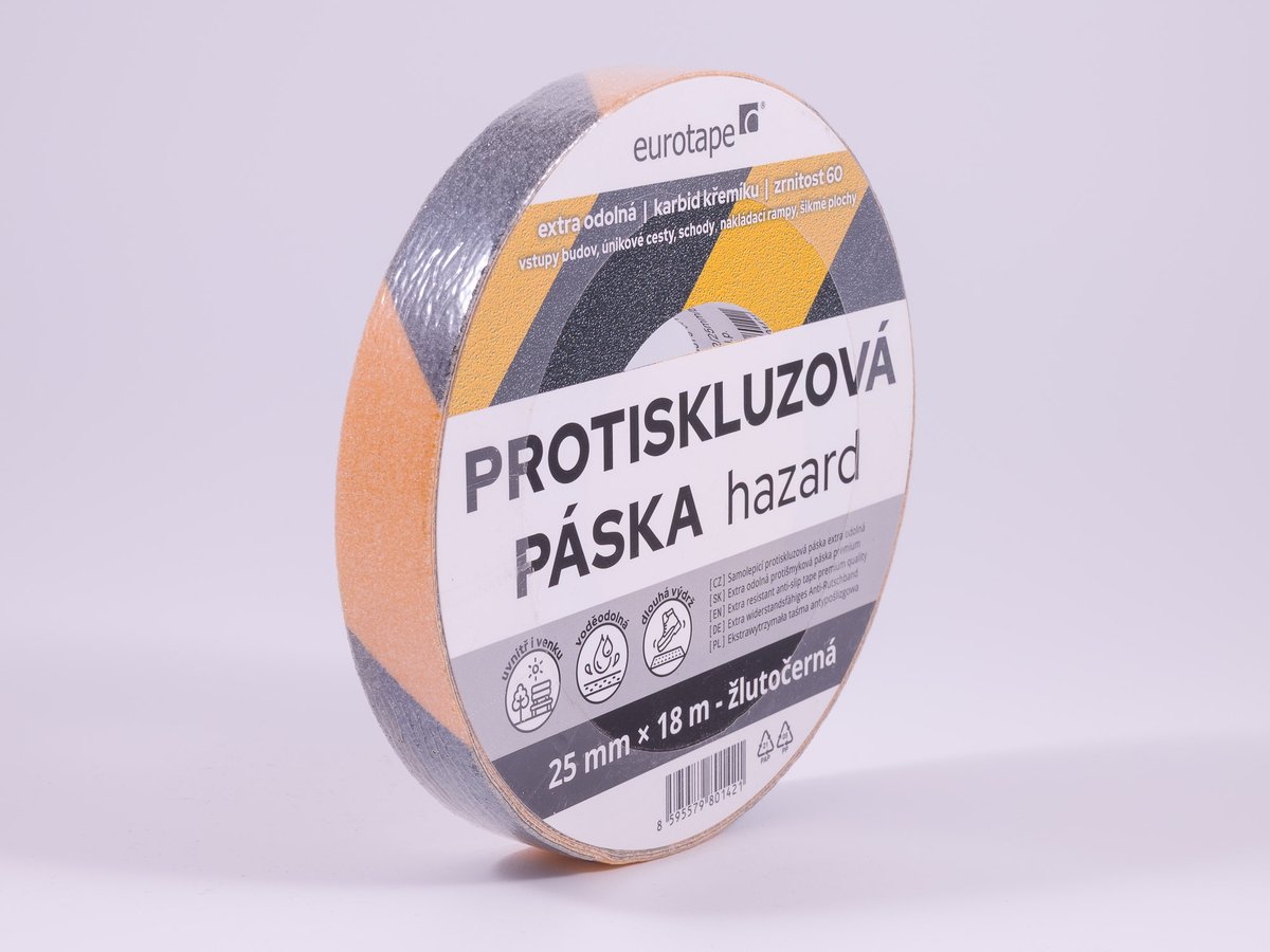 Protiskluzová páska hazard 25 mm
