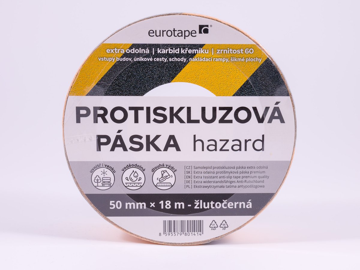 Protiskluzová páska hazard 50 mm