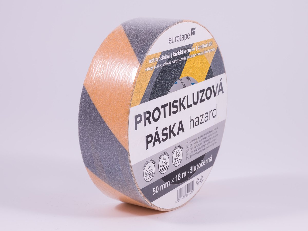Protiskluzová páska hazard 50 mm