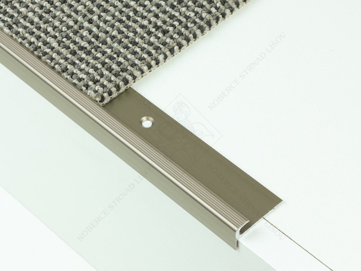 Zásuvný schodový profil 5 mm inox
