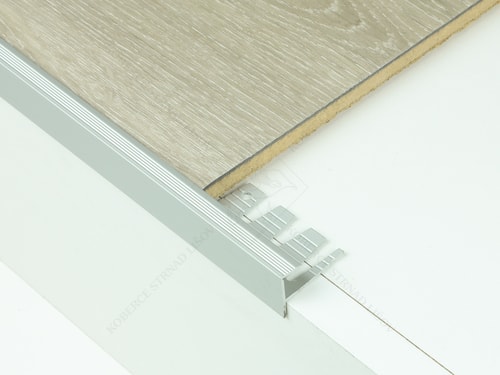 Zásuvný schodový profil FLEXI 10 mm stříbrný