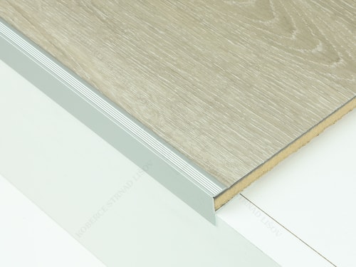 Zásuvný schodový profil FLEXI 10 mm stříbrný