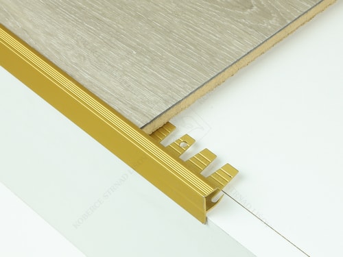 Zásuvný schodový profil FLEXI 10 mm zlatý