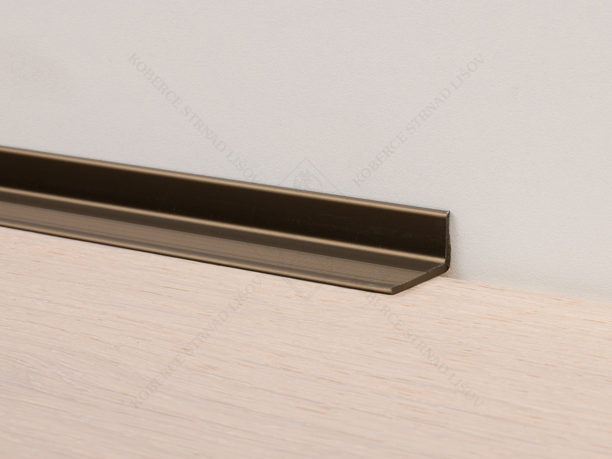 HS portálová lišta 21x15 mm tmavý bronz Küberit 369