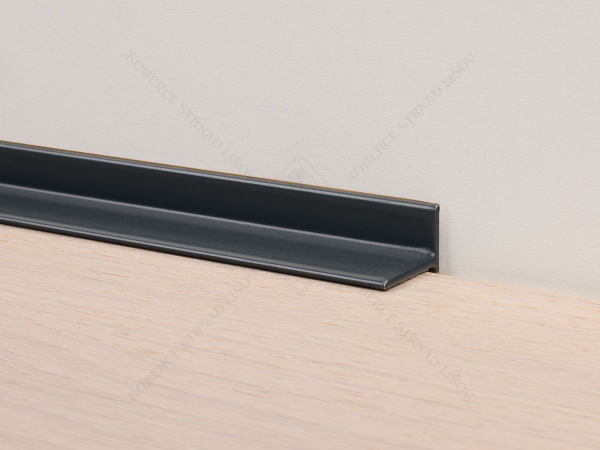HS portálová lišta 21x15 mm antracitově šedá Küberit 369