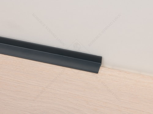 HS portálová lišta 18x12 mm antracitově černá Küberit 369 mini